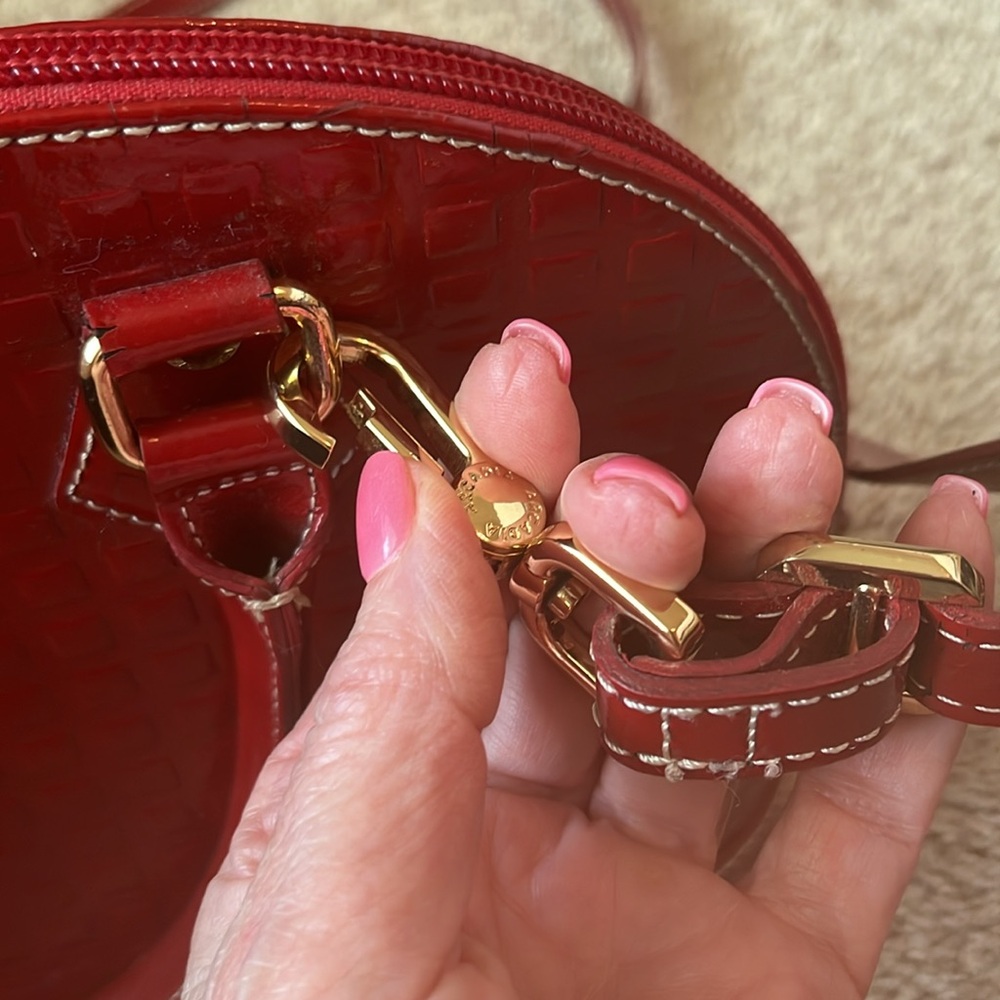 Arcadia Patent Leather Dome Purse - Picture 6 of 13